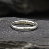 Blue Topaz Ring - Sky Blue Ring - Vintage Eternity Band