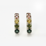 Vibrant Long Drop Earrings featuring Natural Tourmaline set in 925 Sterling Silver, ideal for daily wear and gifting.