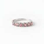 Elegant Pink Tourmaline Eternity Band in 925 Sterling Silver - A charming gift for birthdays and memorable moments.