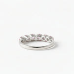 Beautiful Pink Tourmaline Eternity Band Ring in 925 Sterling Silver - A delightful addition to any jewelry collection.