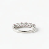 Beautiful Pink Tourmaline Eternity Band Ring in 925 Sterling Silver - A delightful addition to any jewelry collection.