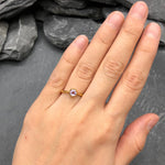 Amethyst Ring, Natural Amethyst, February Birthstone, Promise Ring, Purple Diamond Ring, VintageRing, Dainty Purple Ring, Solid Silver Ring(1)