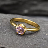 Amethyst Ring, Natural Amethyst, February Birthstone, Promise Ring, Purple Diamond Ring, VintageRing, Dainty Purple Ring, Solid Silver Ring(1)