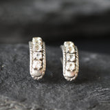 White Topaz Earrings, Natural Topaz, Vintage Silver Studs, Vintage Earrings, White Earrings, Unique Earrings, Topaz Studs, Silver Earrings