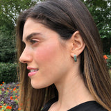 White Topaz Earrings, Natural Topaz, Vintage Silver Studs, Vintage Earrings, White Earrings, Unique Earrings, Topaz Studs, Silver Earrings