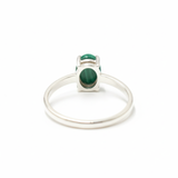 Vintage Green Malachite Ring in 925 Sterling Silver, a chic accessory for any occasion and an exceptional birthday gift.