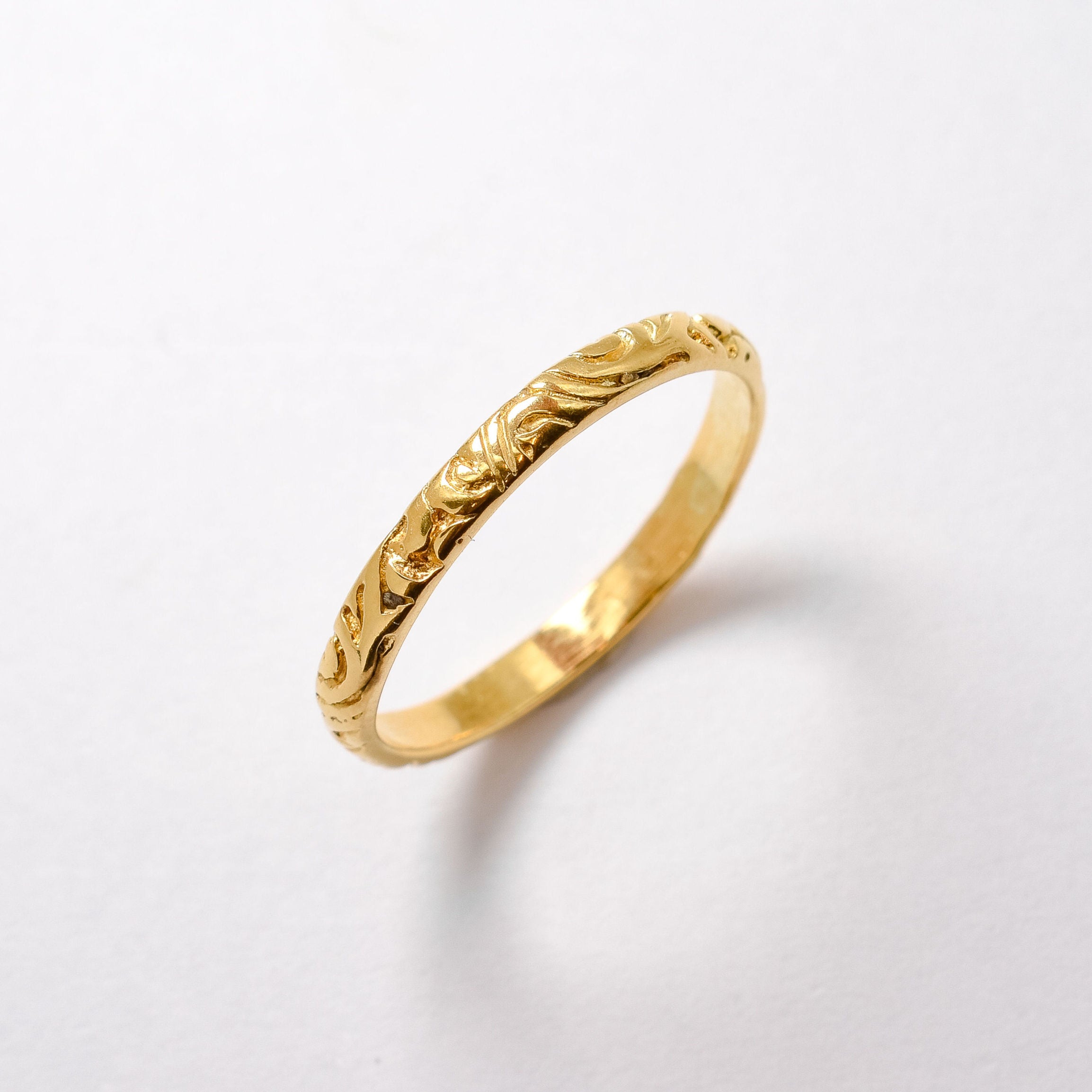 Silver Stackable Band, Tribal Band, Ornament Ring, Dainty Band, Stackable Band, Vintage Band, Stackable Ring, Thin Band, Solid Silver Ring(1)