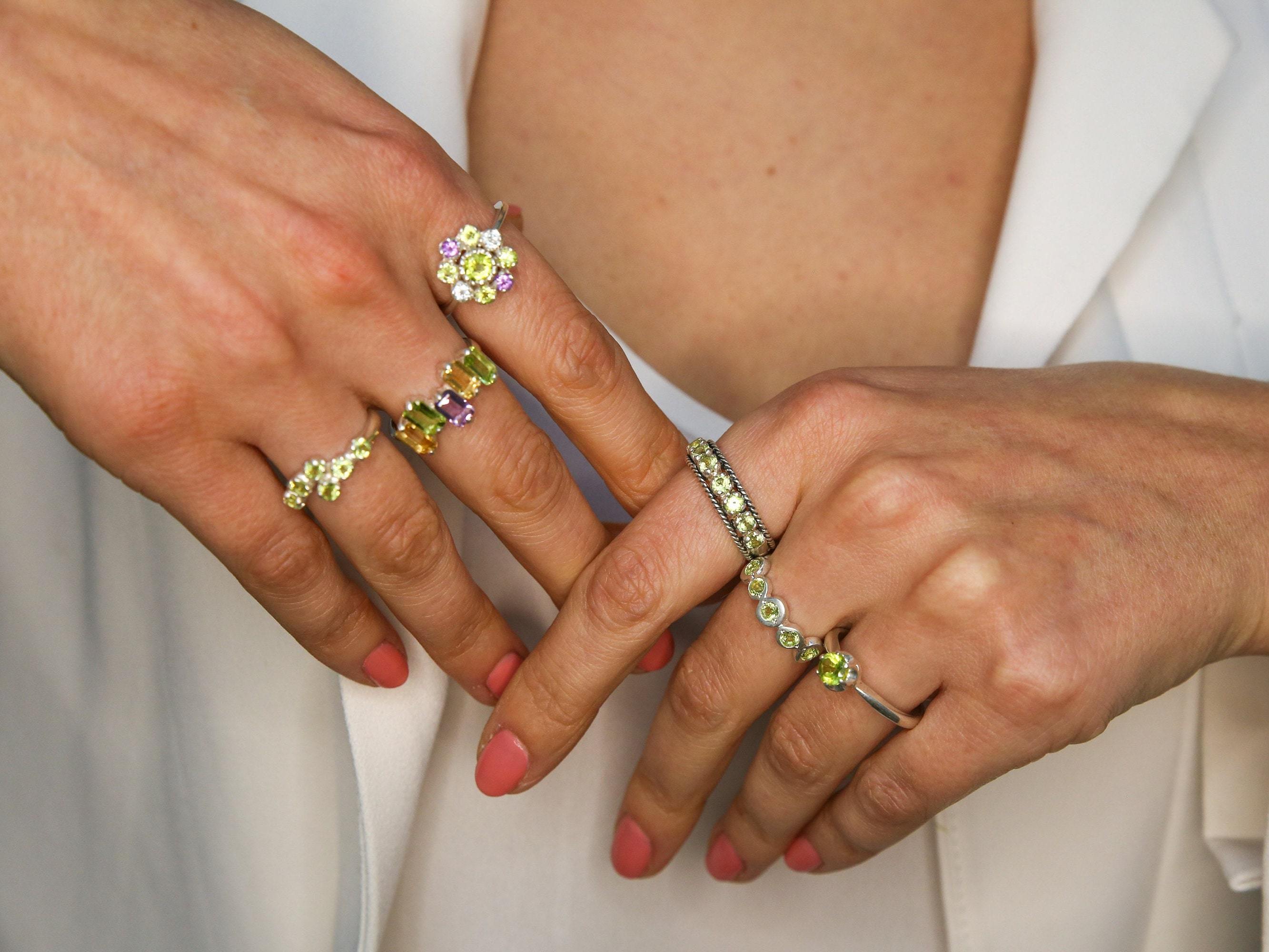 Blue Topaz Ring, Bubble Band, Natural Blue Topaz Sky, Stackable Ring, Boho Band, Blue Bohemian Ring, December Birthstone, Solid Silver Ring