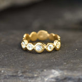Blue Topaz Ring - Sky Blue Ring - Vintage Bubble Ring