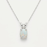 Australian Opal Pendant - Natural Opal Necklace - October Birthstone Necklace