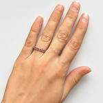 Exquisite 925 Sterling Silver Ring with a vibrant round natural ruby, ideal for celebrating birthdays and expressing love.