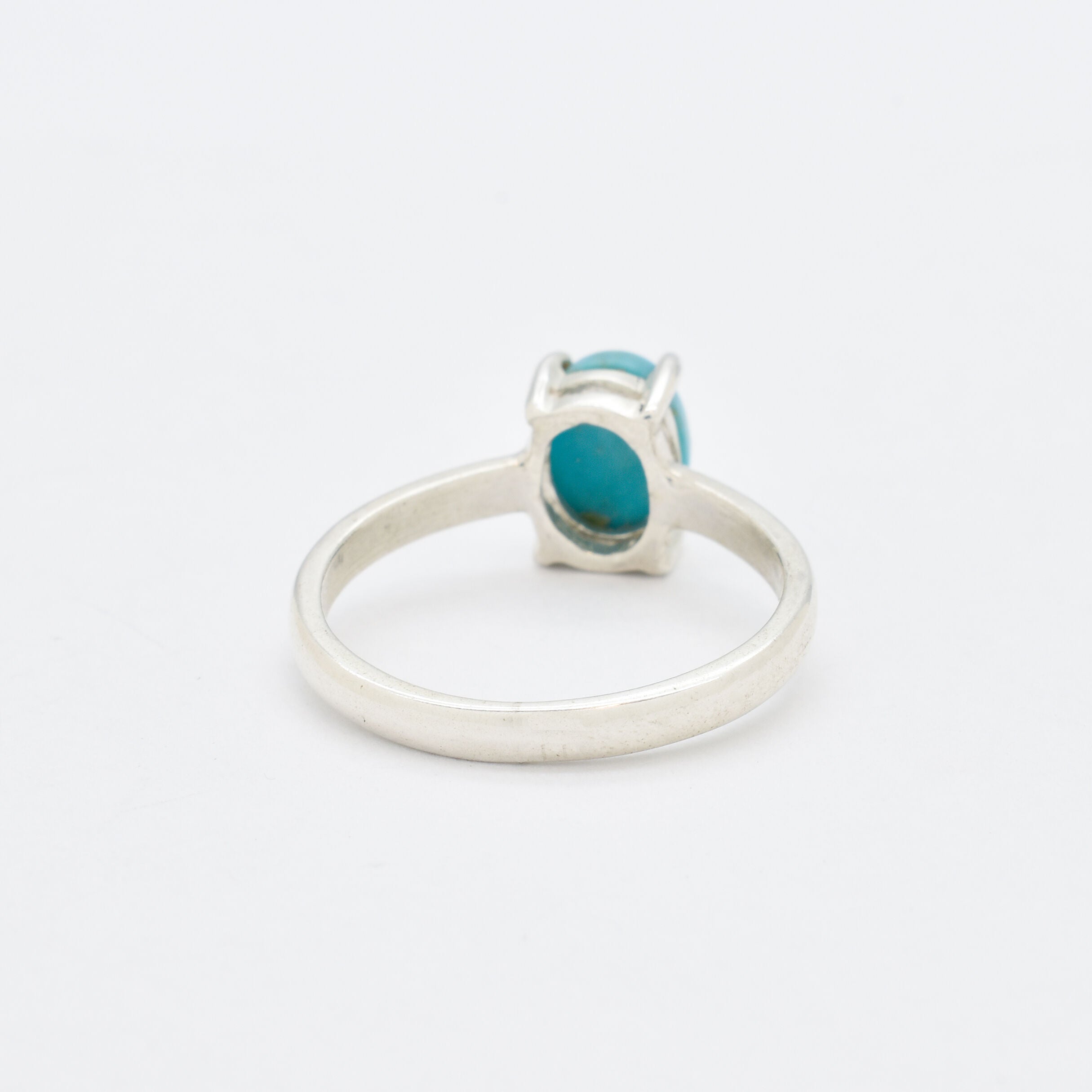 Gold Turquoise Ring, Natural Turquoise, Dainty Blue Ring, December Birthstone, 2 Carat Ring, Solitaire Ring, Gold Vermeil, Arizona Turquoise(3)