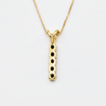 Genuine Onyx Pendant Necklace in 18k Gold Vermeil - Perfect for layering or as a thoughtful gift for any special occasion.