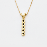 Genuine Onyx Pendant Necklace in 18k Gold Vermeil - Perfect for layering or as a thoughtful gift for any special occasion.
