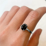 Sleek Black Onyx Ring in 925 Sterling Silver - A chic choice for daily wear or as a meaningful gift for loved ones.