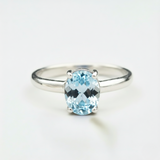Charming Sky Blue Topaz Ring - Beautifully crafted in 925 Sterling Silver, ideal for gift-giving and everyday elegance.