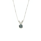 Mystic Topaz Pendant - Natural Mystic Topaz Necklace, Gold Purple Round Pendant