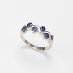 Natural Sapphire Ring made in 925 Sterling Silver with Round Natural Blue Sapphire in Channel-Set setting, September Birthstone gift idea, symbolizes sincerity, truth, and faithfulness, ideal for everyday wear and perfect for birthday gifting and special occasions.