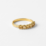 Timeless Gold Citrine Eternity Ring - Genuine Citrine in 18k Gold Vermeil, perfect for birthdays and everyday elegance.