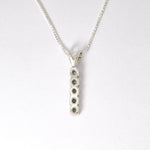 Gold Topaz Pendant, Natural Mystic Topaz, Drop Bar Pendant, Vertical Pendant, Minimalist Necklace, Vintage Pendant, Gold Vermeil Necklace(3)