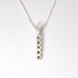 Gold Topaz Pendant, Natural Mystic Topaz, Drop Bar Pendant, Vertical Pendant, Minimalist Necklace, Vintage Pendant, Gold Vermeil Necklace(3)