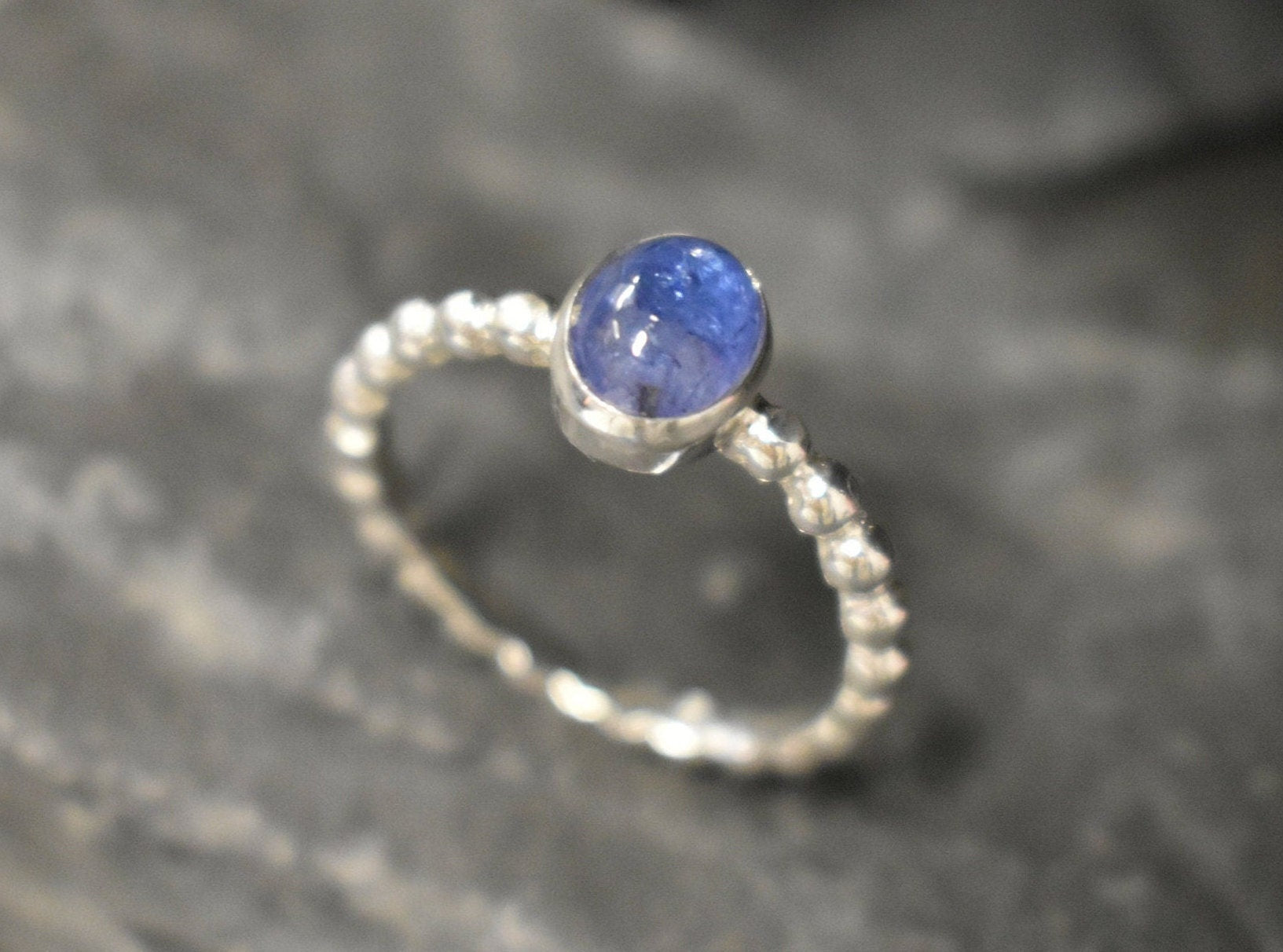 Tanzanite Ring, Natural Tanzanite, December Birthstone, Blue Dainty Ring, Blue VintageRing, Unique Stone Ring, Blue Ring, Solid Silver Ring
