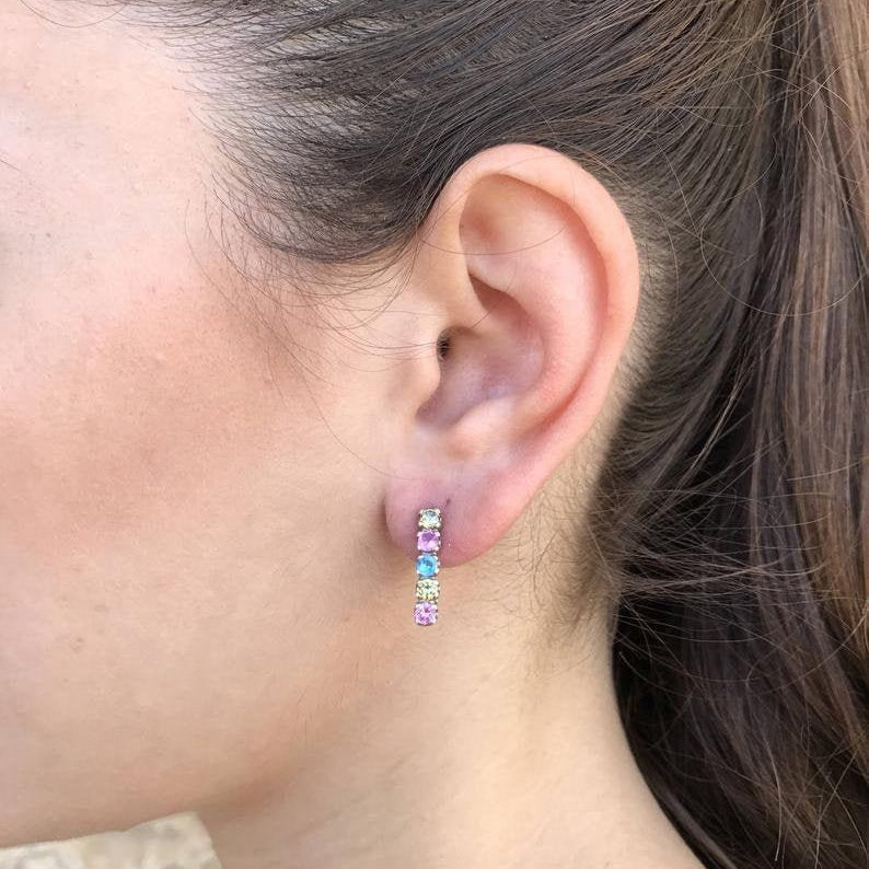 Moonstone Earrings, Cabochon Moonstone Earrings, Natural Moonstone, Rainbow Moonstone Earrings, Christmas Gift, Bridal Earrings,Gift For Her