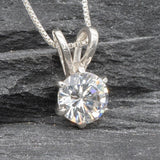 Diamond Pendant, Dainty Necklace, Created Diamond, Bridal Jewelry, Wedding Necklace, Delicate Pendant, Minimalist Pendant, Unique Pendant