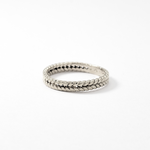 Silver Braided Ring - Silver Plaited Band - Fishtail Band