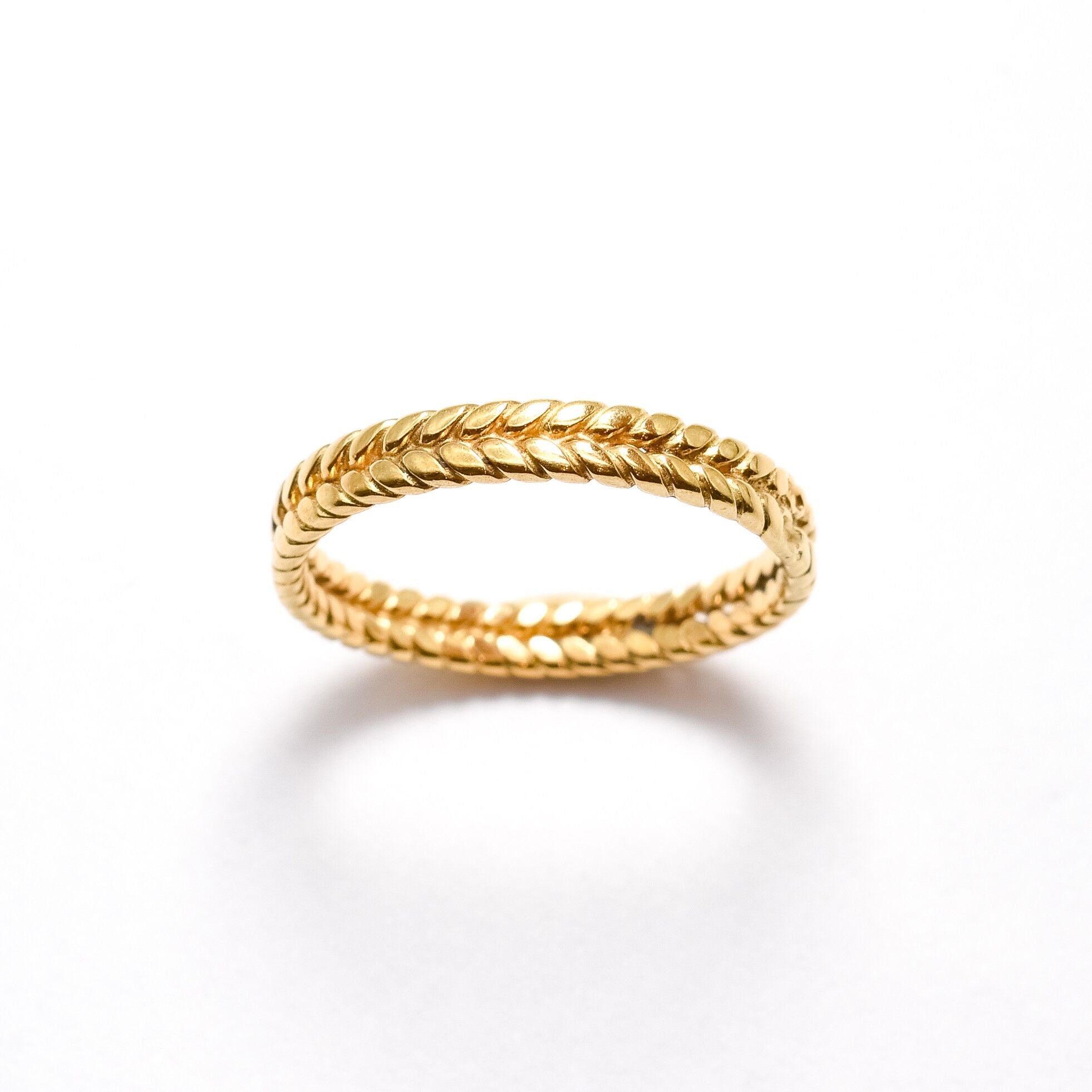 Silver Plaited Band, Fishtail Band, Stackable Band, Dainty Ring, Plaited Ring, Vintage Band, Oxidised Silver Band, Solid Silver Band(1)