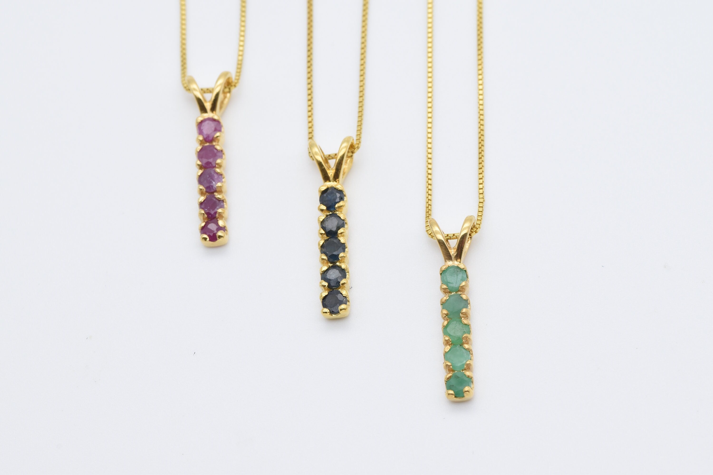 Natural Ruby Pendant in 18k Gold Vermeil, channel-set design, a luxurious gift representing love and nobility for any occasion.