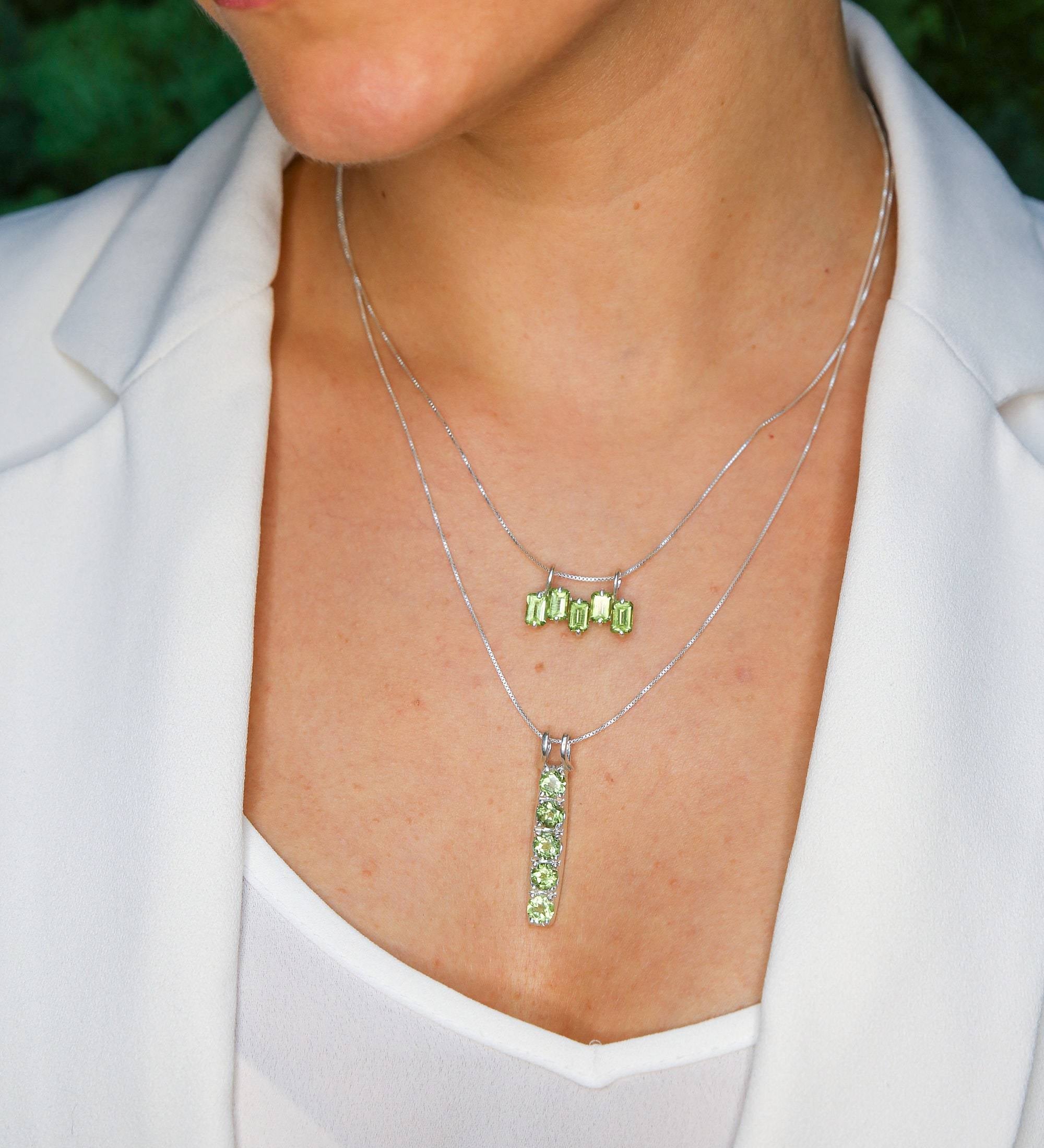 Opal Pendant, Bar Pendant, Ethiopian Opal, Silver Opal Pendant, Opal Bar, Opal Necklace, October Birthstone, Vertical Pendant, 925 Silver