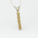 Elegant Citrine Pendant in 925 Sterling Silver, Minimalistic Jewelry, Ideal for Daily Wear and Meaningful Gifting.