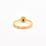 Stunning 18k Gold Vermeil ring with a rich red ruby, a timeless piece symbolizing passion, perfect for birthdays and celebrations.