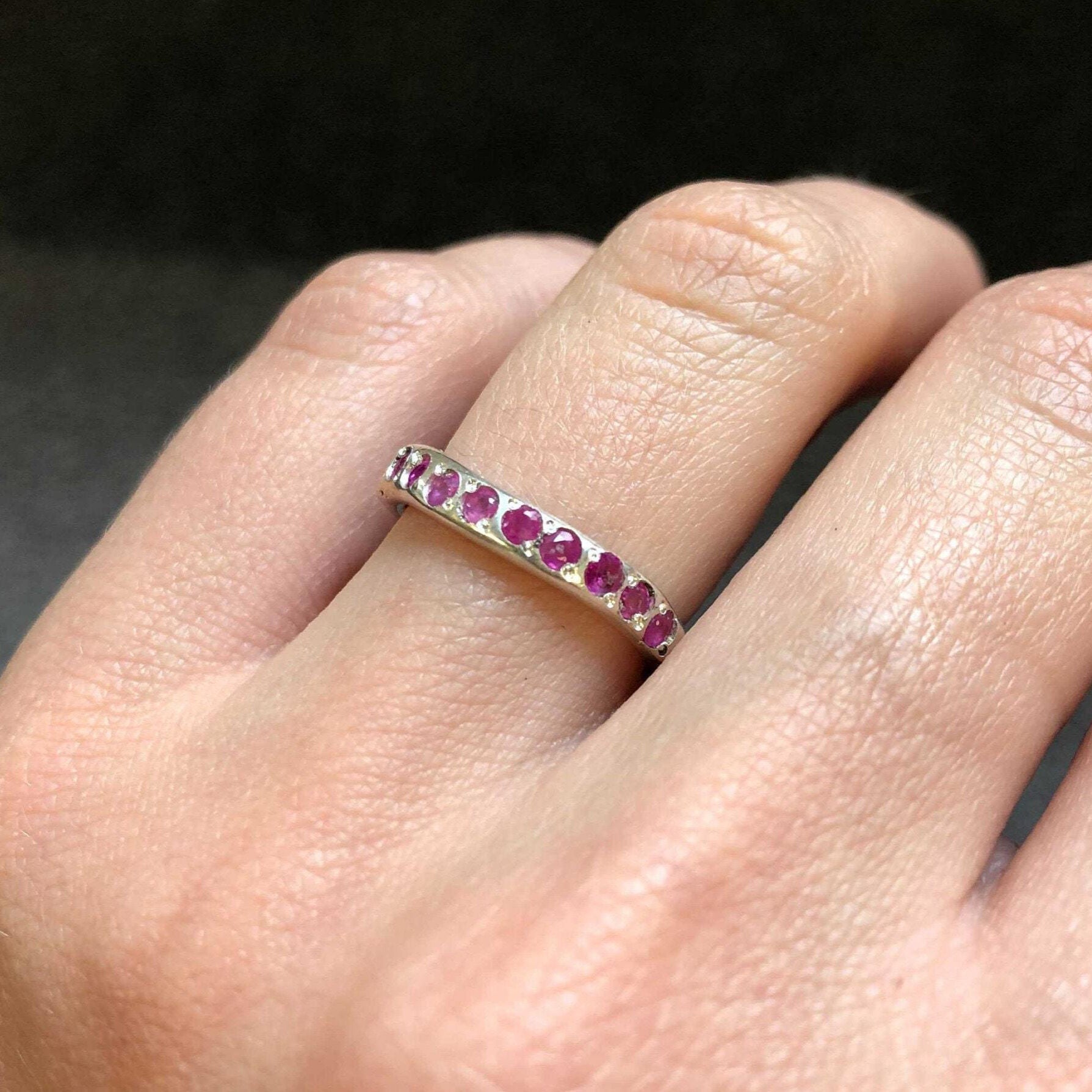 Elegant 925 Sterling Silver ring featuring a vibrant natural emerald, perfect for May birthdays and special occasions.