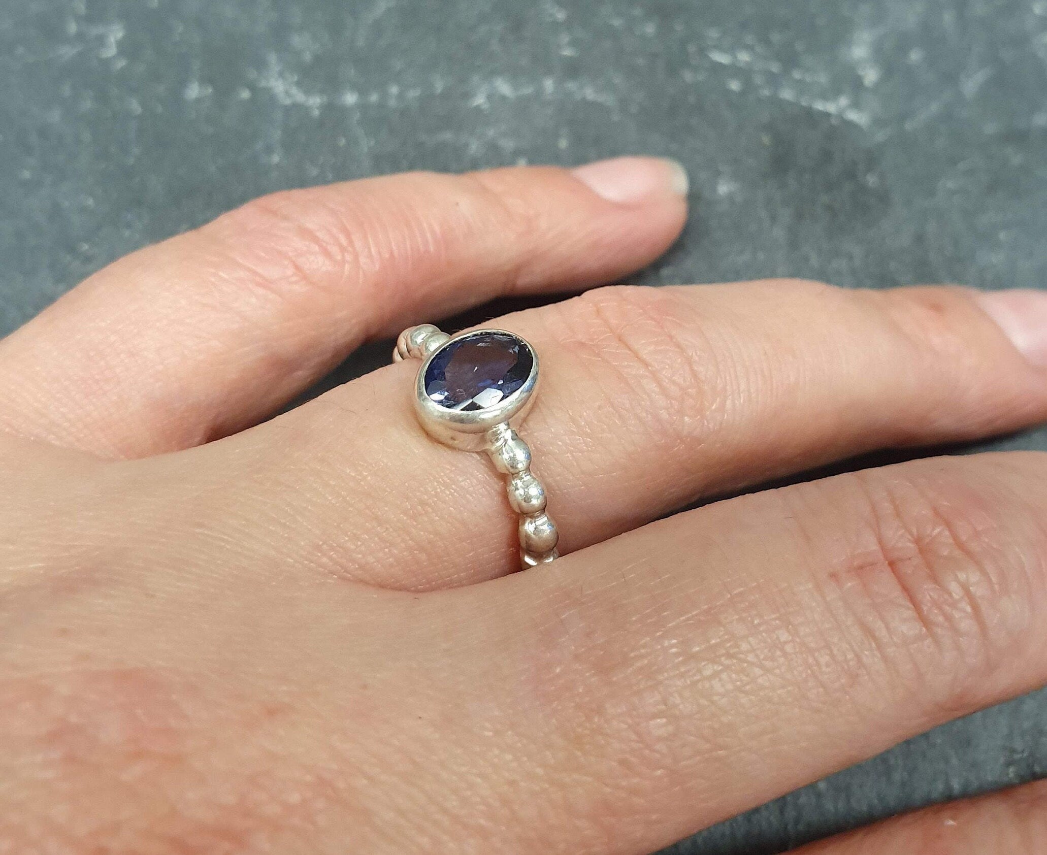 Mystic Topaz Ring, Natural Mystic Topaz, Pandora Band Ring, Purple Diamond Ring, Purple Vintage Ring, Purple Diamond Ring, Solid Silver Ring