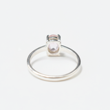 Rose Quartz Solitaire Ring in 925 Sterling Silver, a timeless piece for casual wear or as a thoughtful gift for loved ones.