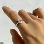 Elegant Rose Quartz Ring - Pink Oval Gemstone in 925 Sterling Silver, perfect for special occasions and daily wear.