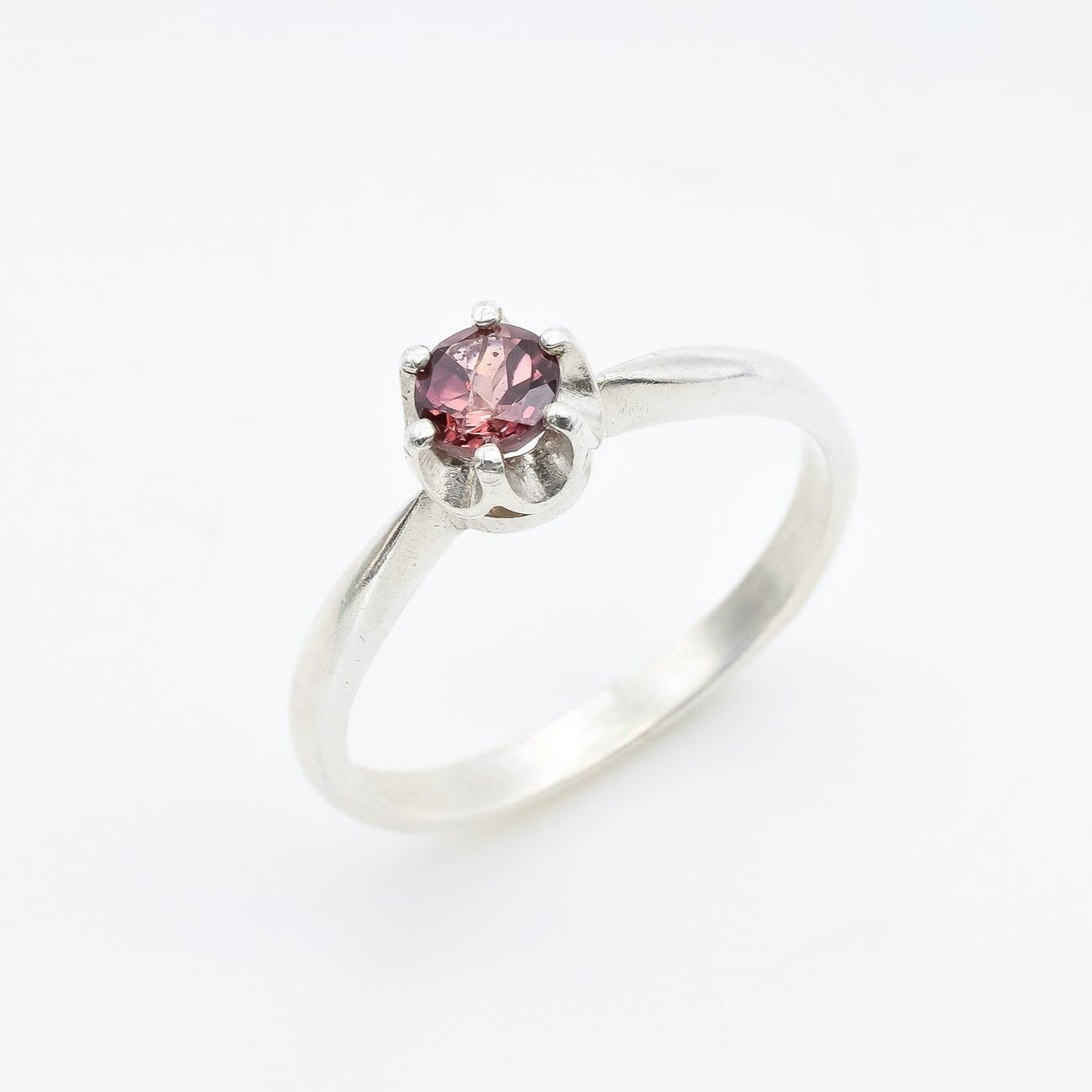 Pink Tourmaline Ring, Tourmaline Ring, Natural Tourmaline, October Birthstone, Solitaire Ring, Vintage Ring, Pink Ring, Solid Silver Ring