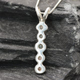 Fire Opal Pendant, Natural Opal, October Pendant, Opal Pendant, Cluster Pendant, Round Opal Pendant, Opal Necklace, Bubble Pendant, Silver