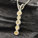 Fire Opal Pendant, Natural Opal, October Pendant, Opal Pendant, Cluster Pendant, Round Opal Pendant, Opal Necklace, Bubble Pendant, Silver