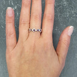 Elegant 925 Sterling Silver ring featuring a round Created Red Ruby, perfect for July birthdays and special occasions.