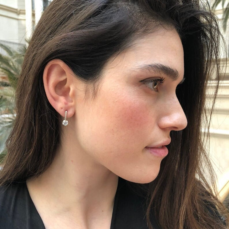 Natural Tourmaline Earrings, Tourmaline Earrings, Natural Tourmaline, October Birthstone, Vintage Earrings, 925 Silver Earrings, Tourmaline