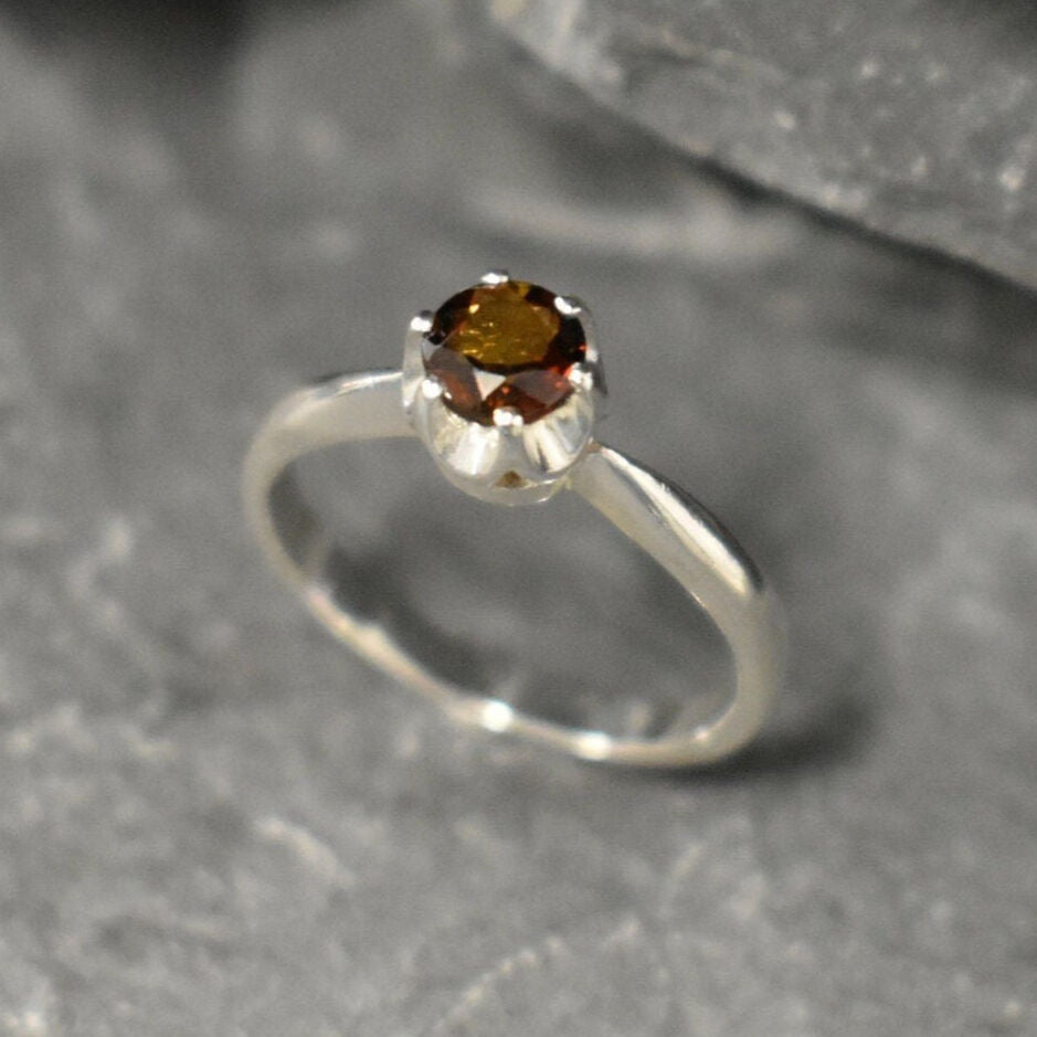 Natural Tourmaline Ring, Tourmaline Ring, Natural Tourmaline, October Birthstone, Solitaire Ring, Vintage Ring, 925 Silver Ring, Tourmaline