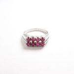 Stunning channel-set Natural Ruby Ring in 925 Sterling Silver, symbolizing love and passion, ideal for gifting.