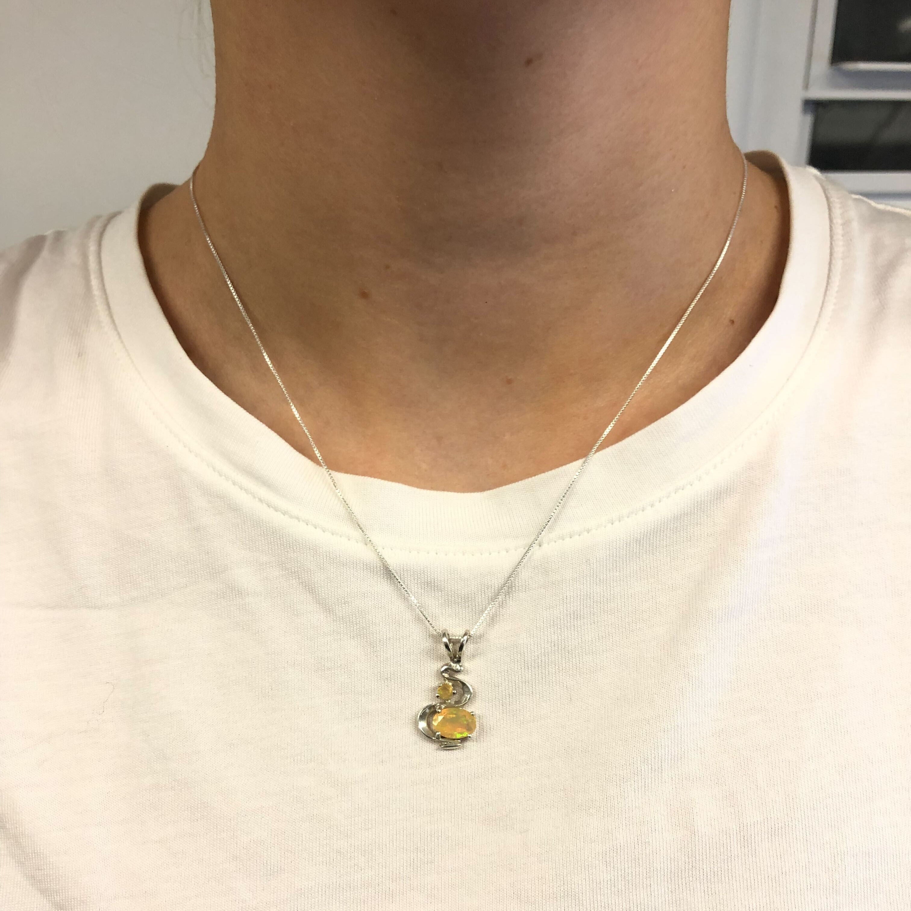 2405-P-nEOO: Sterling Silver 925 Ethiopain Opal