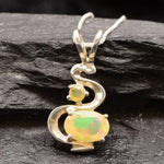2405-P-nEOO: Sterling Silver 925 Ethiopain Opal
