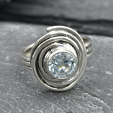 2682-R-nBTT: Sterling Silver 925 Blue Topaz