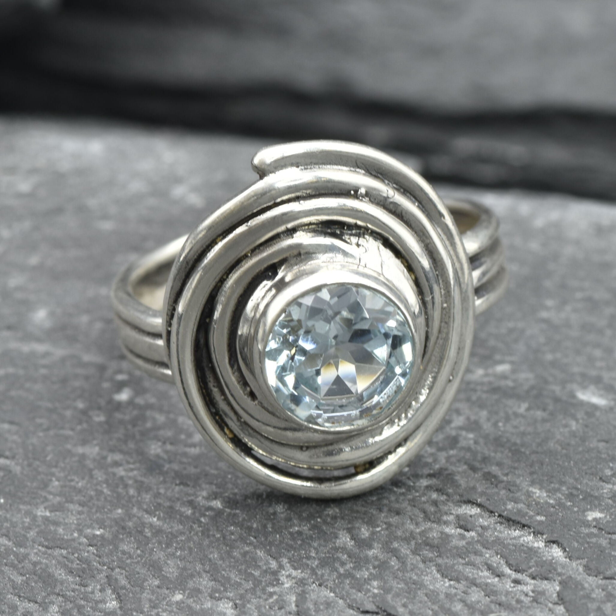 2682-R-nBTT: Sterling Silver 925 Blue Topaz