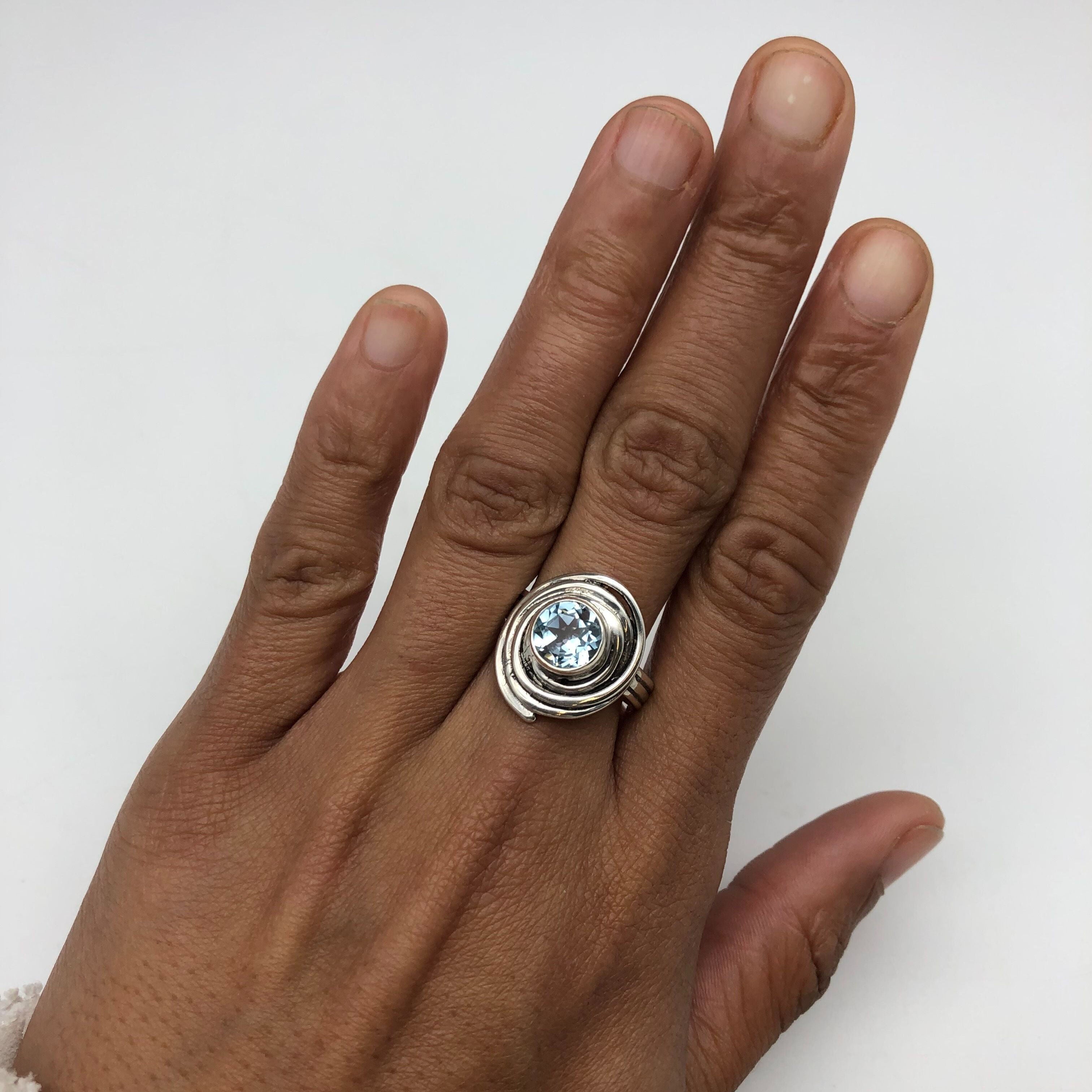 2682-R-nBTT: Sterling Silver 925 Blue Topaz